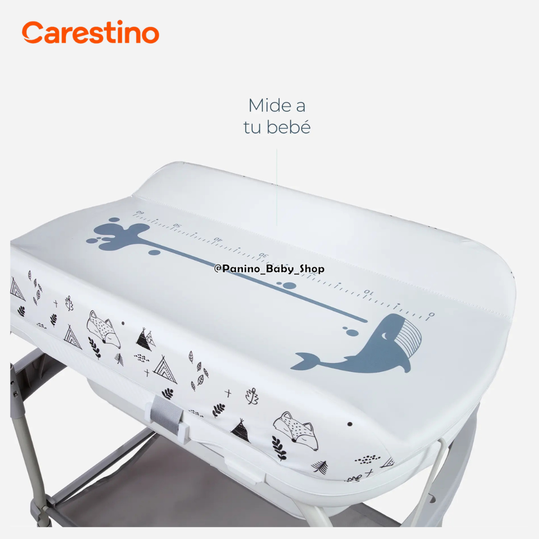 BAÑERA Y CAMBIADOR 2 NIVELES CARESTINO -OASIS- GRIS - 8