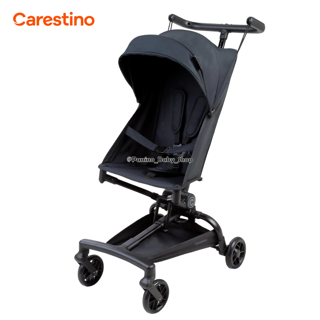 COCHE PLEGABLE COMPACTO CARESTINO -BUGGY- NEGRO - 1
