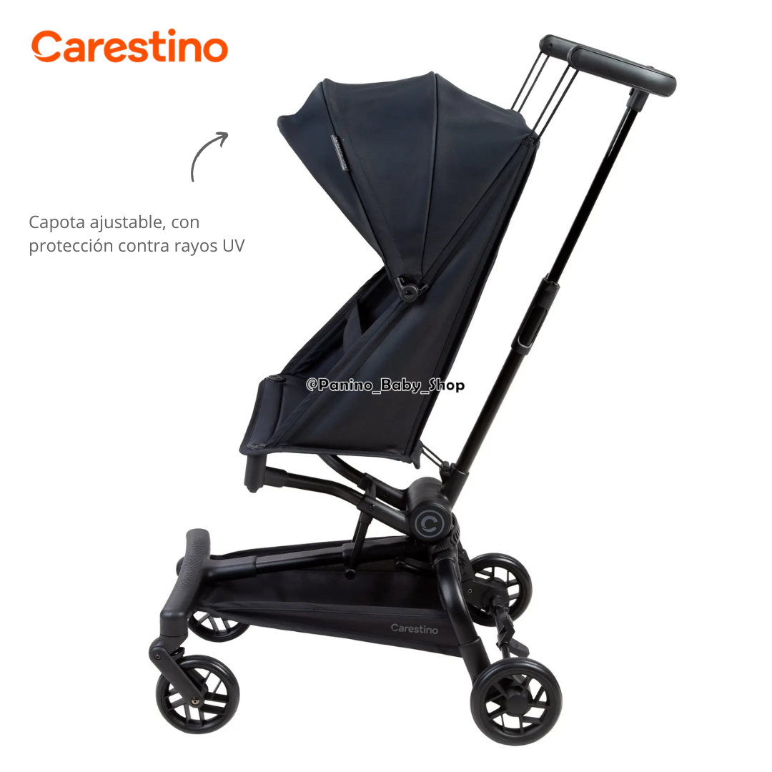 COCHE PLEGABLE COMPACTO CARESTINO -BUGGY- NEGRO - 2