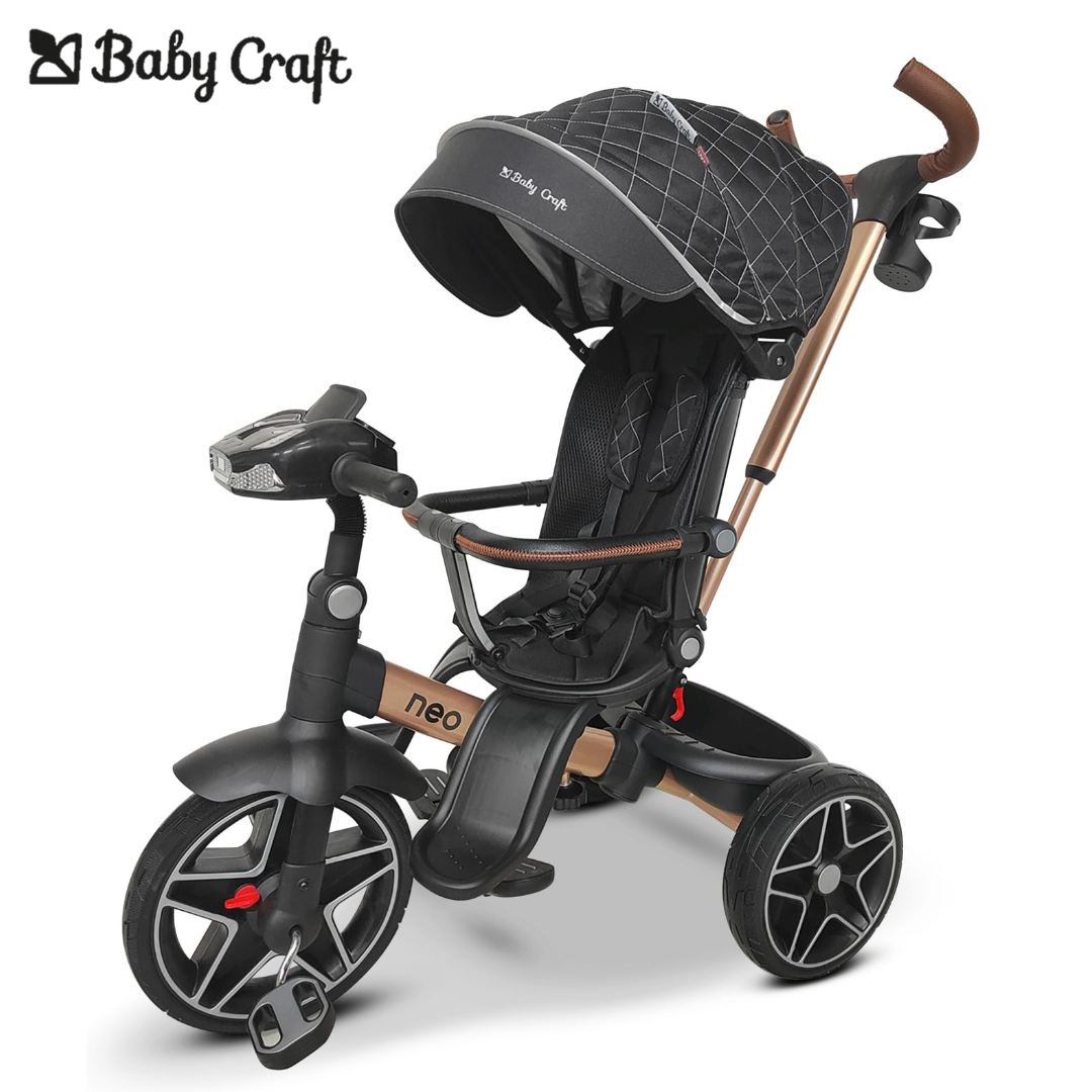 TRICICLO 360° GIRATORIO MUSICAL BLUETOOTH -NEO- NEGRO - 1
