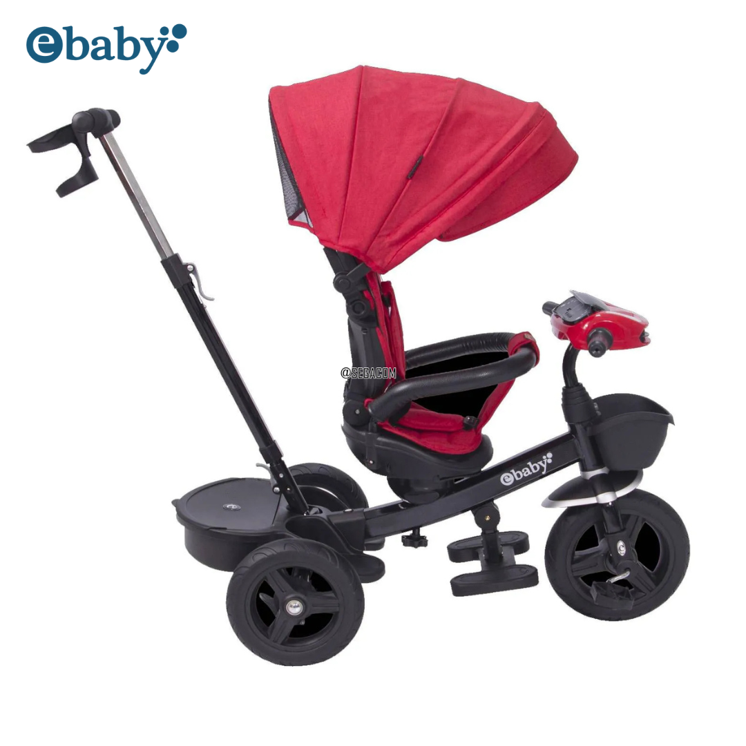 TRICICLO GIRATORIO 360° MUSICAL BLUETOOTH -ARIA- ROJO - 3