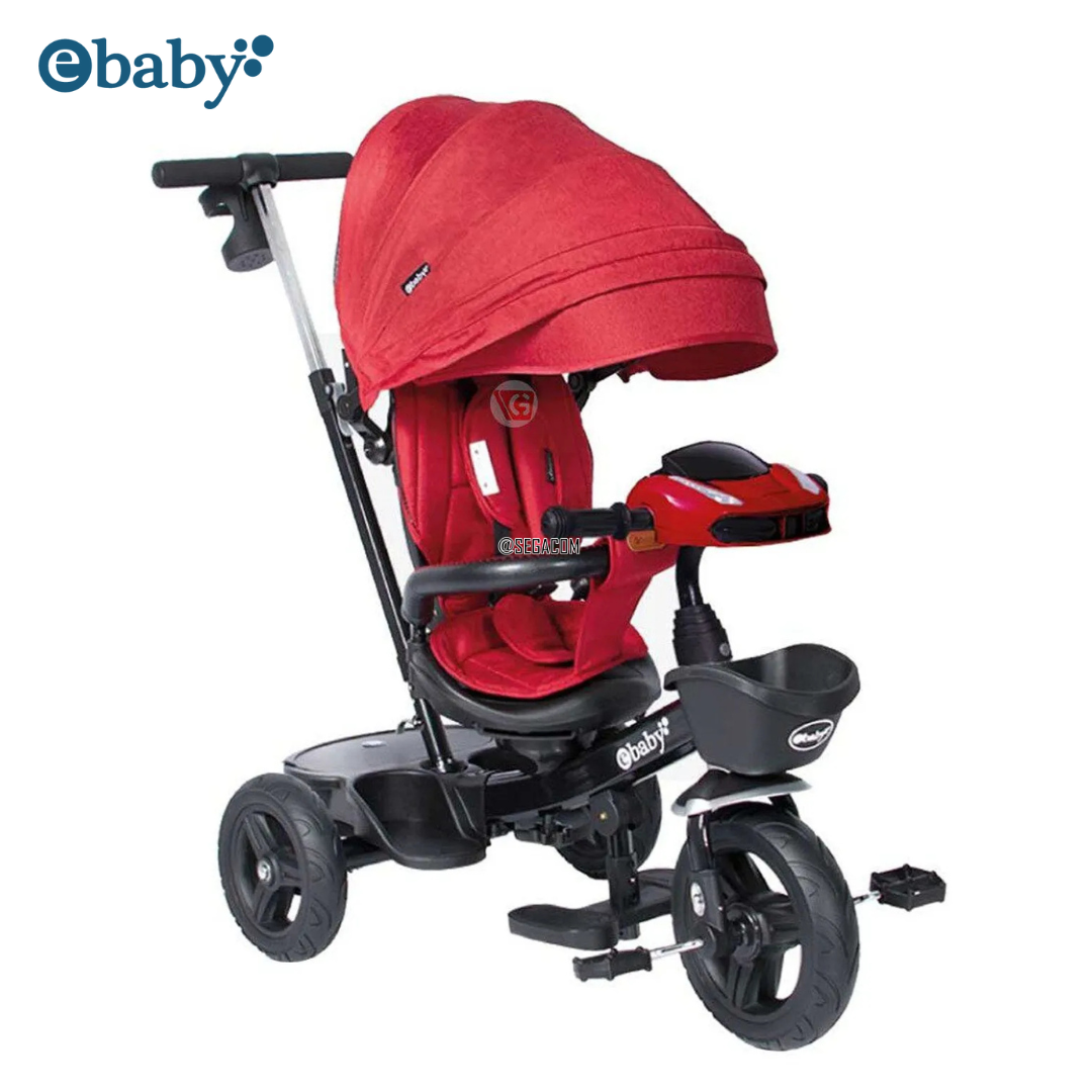 TRICICLO GIRATORIO 360° MUSICAL BLUETOOTH -ARIA- ROJO - 4
