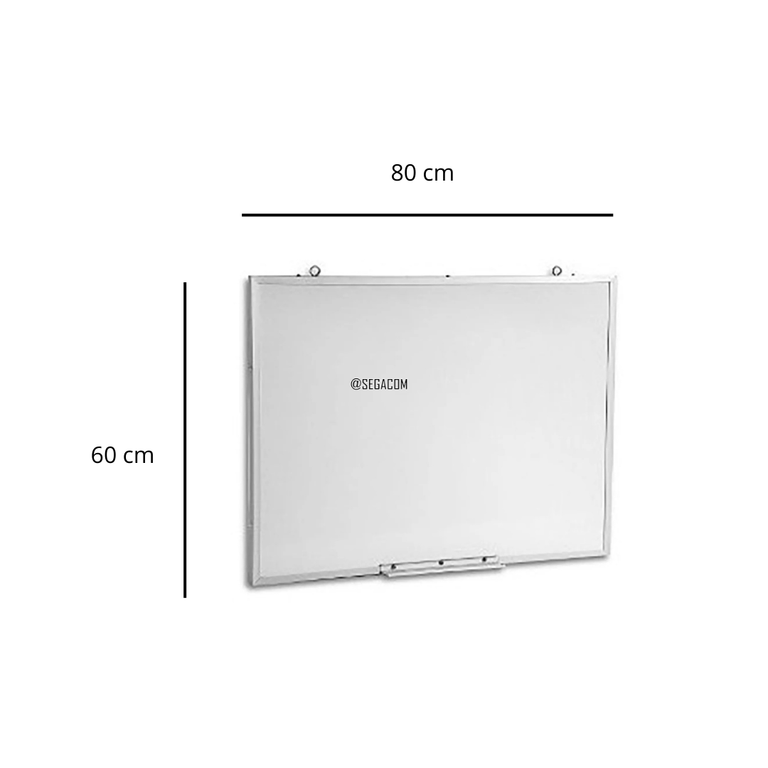 PIZARRA ACRÍLICA CLÁSICA 80 X 60 CM -MEDIUM- BLANCO - 3