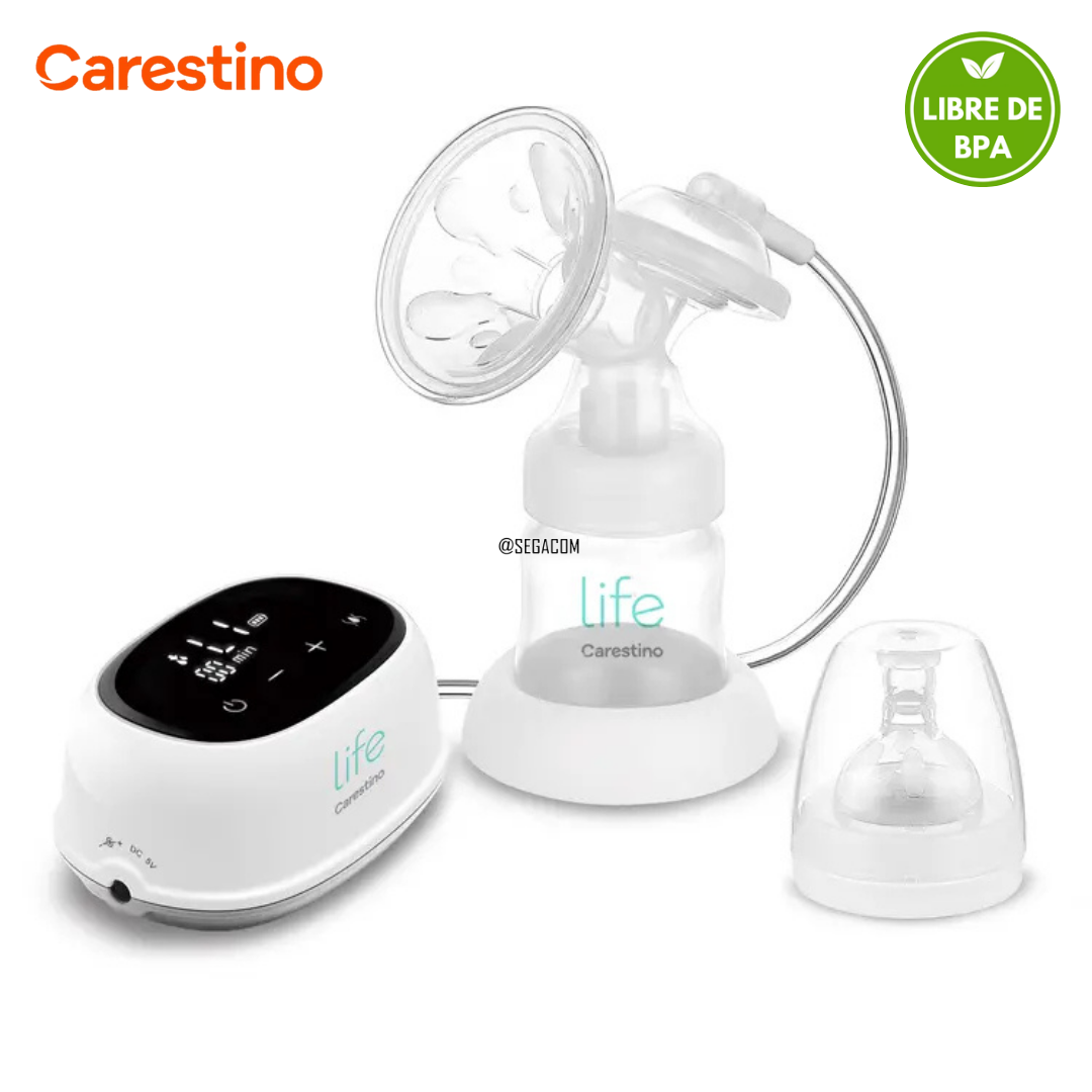 EXTRACTOR DE LECHE ELÉCTRICO CARESTINO -LIFE- GRIS - 1