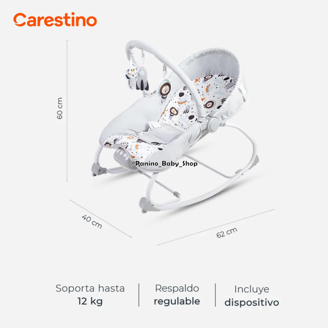 MECEDORA VIBRADOR PARA BEBÉS CARESTINO -BALANCIN- GREIGE - 5