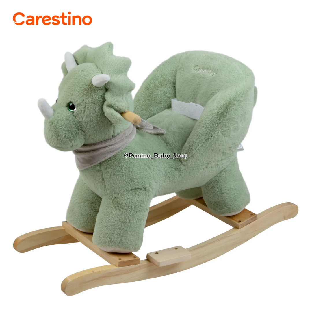 MECEDORA MUSICAL PARA BEBÉ CARESTINO -PELUCHE- DINO - 1