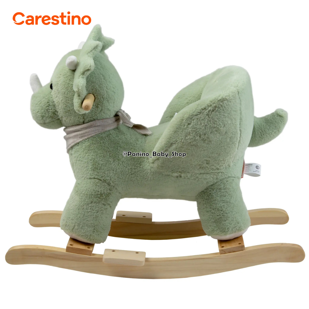 MECEDORA MUSICAL PARA BEBÉ CARESTINO -PELUCHE- DINO - 3