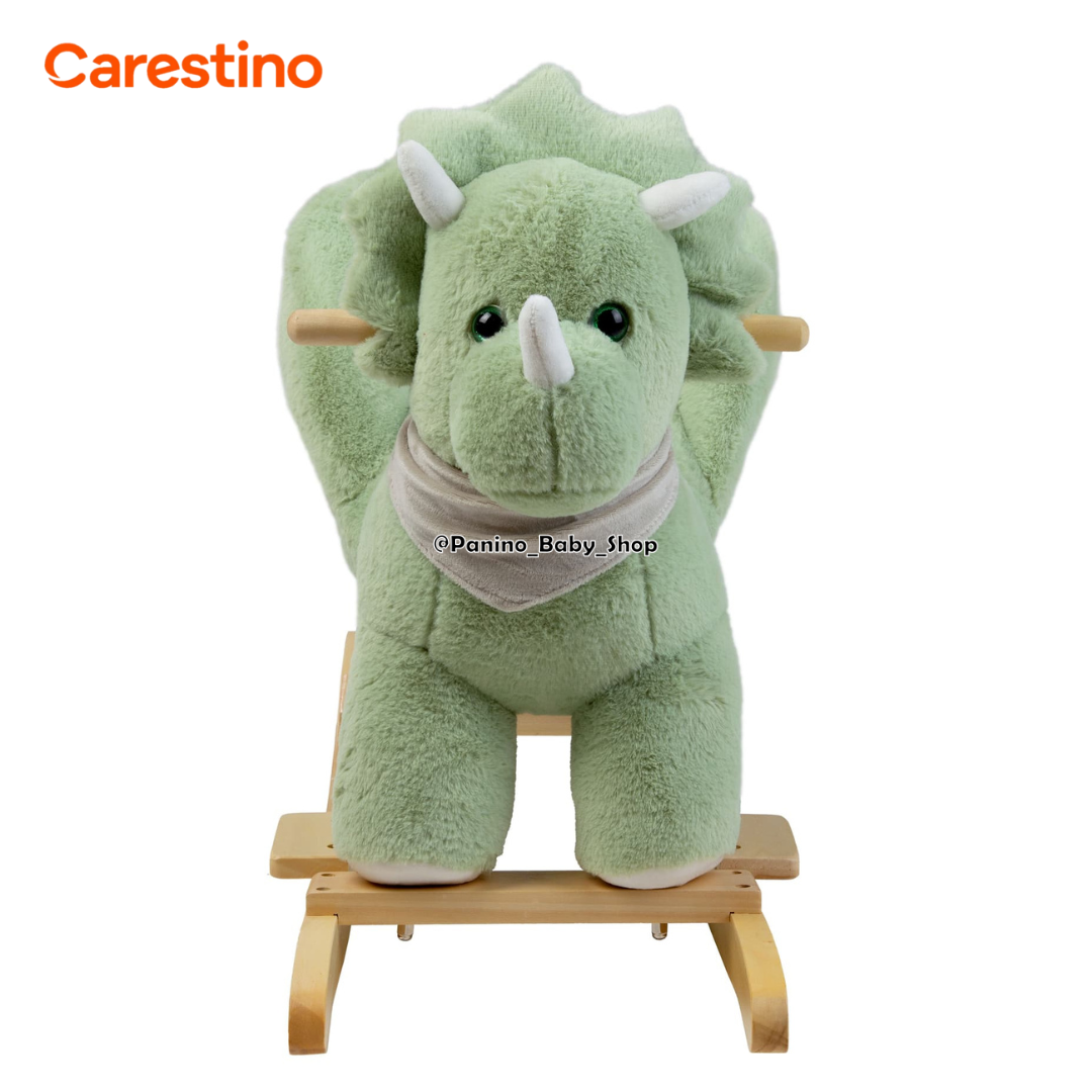 MECEDORA MUSICAL PARA BEBÉ CARESTINO -PELUCHE- DINO - 4