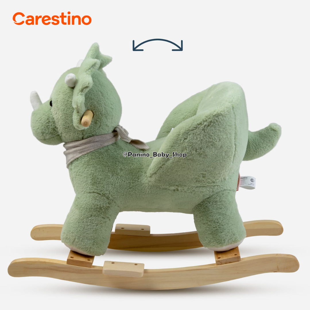 MECEDORA MUSICAL PARA BEBÉ CARESTINO -PELUCHE- DINO - 7