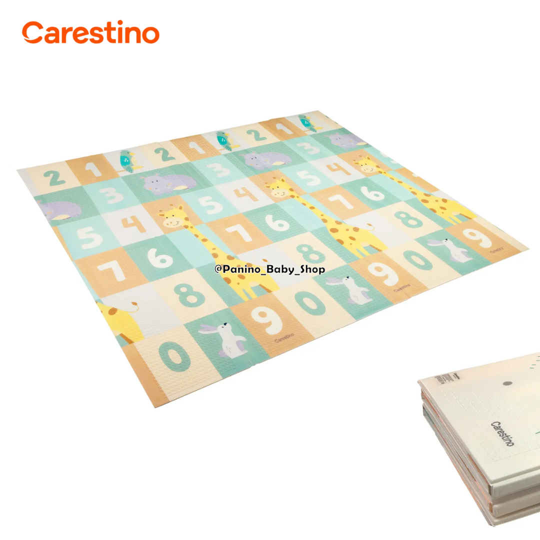 ALFOMBRA PLEGABLE PARA BEBÉ 180X200 CARESTINO -PASEO- NÚMEROS - 1