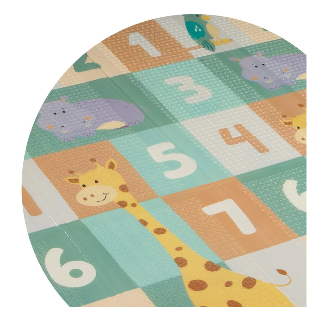 ALFOMBRA PLEGABLE PARA BEBÉ 180X200 CARESTINO -PASEO- NÚMEROS - 5