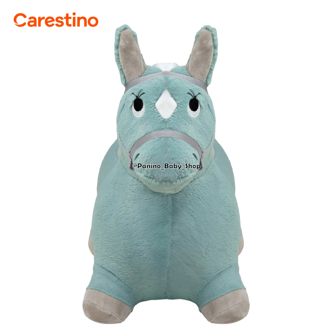 SALTARÍN PELUCHE INFLABLE PARA BEBÉ CARESTINO -ZOO- CABALLO MARRÓN - 7