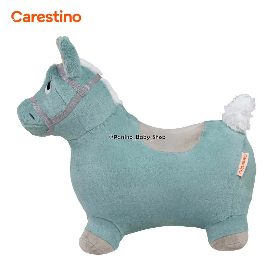 SALTARÍN PELUCHE INFLABLE PARA BEBÉ CARESTINO -ZOO- CABALLO MARRÓN - 8