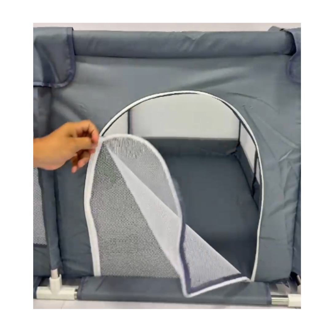 CORRAL PLEGABLE PLAYPEN 120X120 PARA BEBÉS -CIRCO- VERDE MENTA - 5