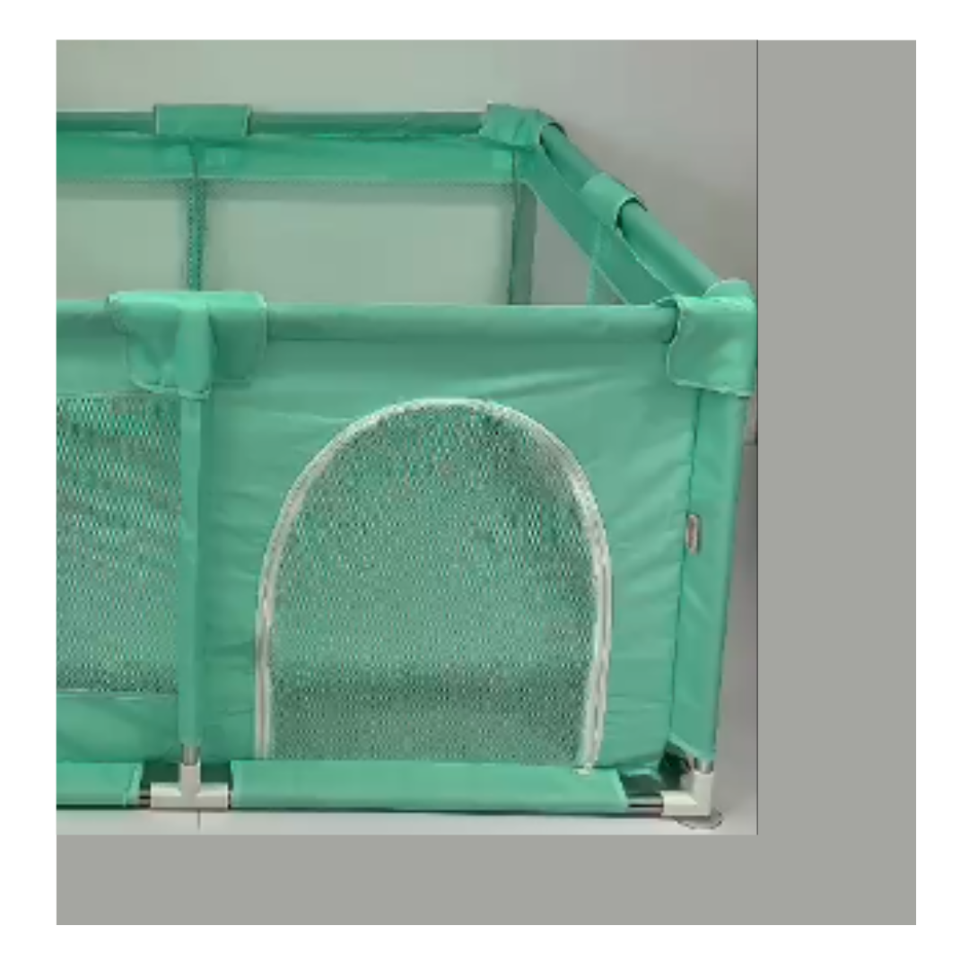CORRAL PLEGABLE PLAYPEN 120X120 PARA BEBÉS -CIRCO- VERDE MENTA - 6
