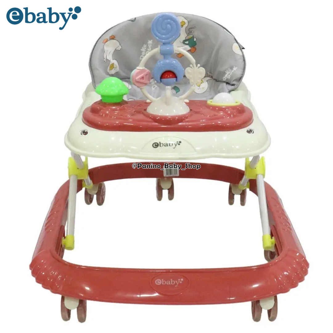 ANDADOR CON BANDEJA INTERACTIVA PARA BEBÉS -CRISTAL- Vino - 2