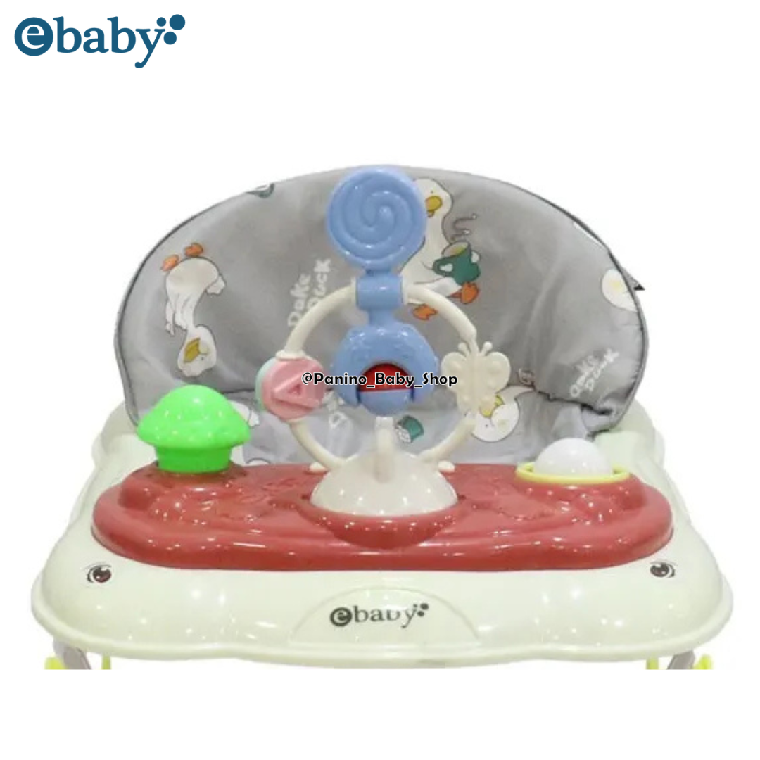 ANDADOR CON BANDEJA INTERACTIVA PARA BEBÉS -CRISTAL- Vino - 3