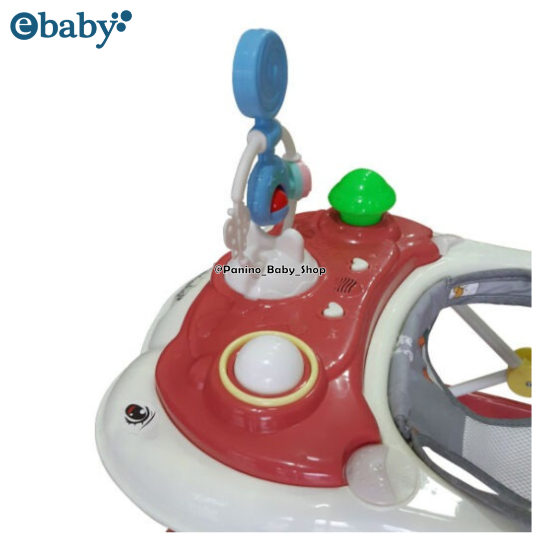 ANDADOR CON BANDEJA INTERACTIVA PARA BEBÉS -CRISTAL- Vino - 5