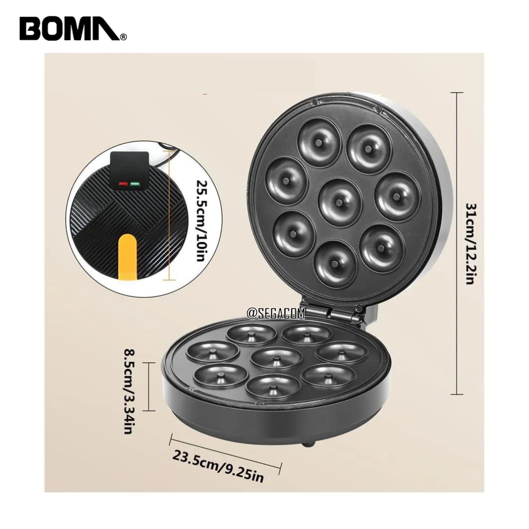 MAQUINA WAFLERA ELÉCTRICA PARA HACER DONUTS -DONAS- BLACK - 2