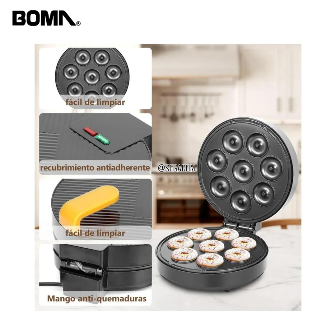 MAQUINA WAFLERA ELÉCTRICA PARA HACER DONUTS -DONAS- BLACK - 3