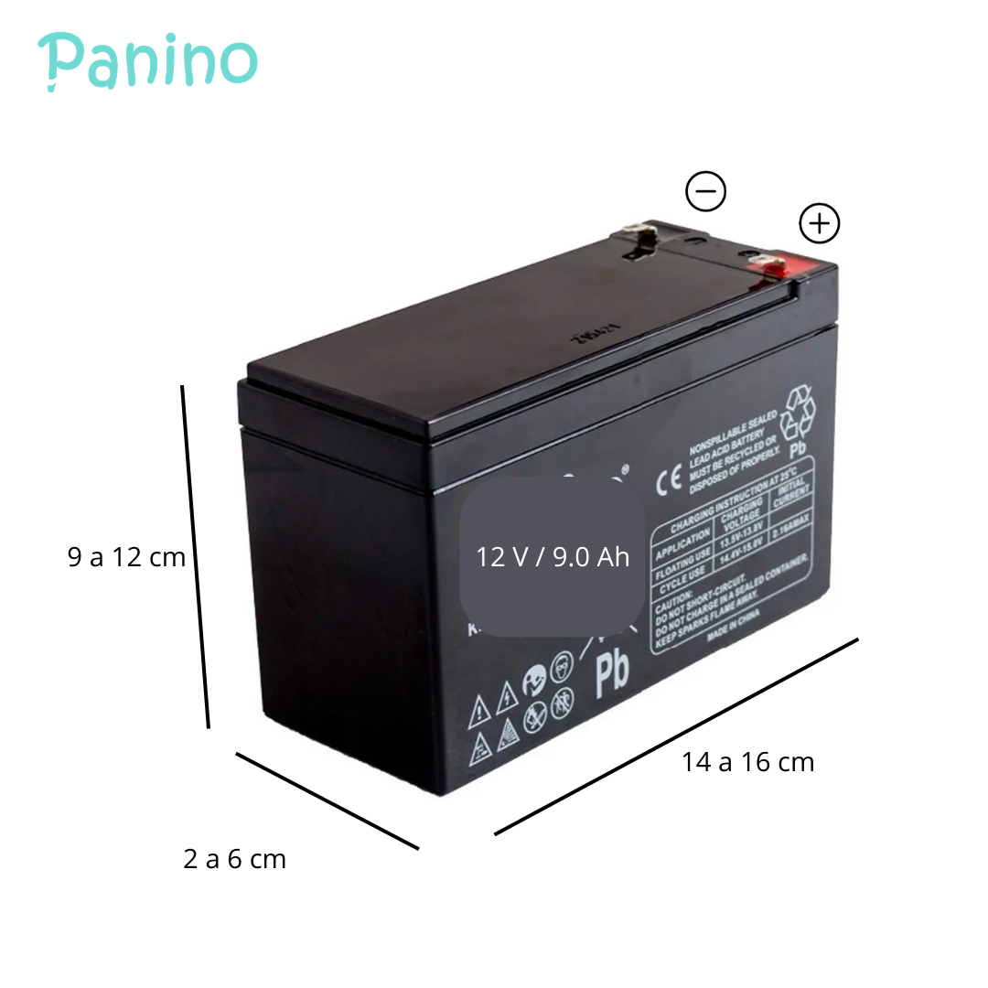 BATERÍA PARA CARRITOS A BATERÍA DE NIÑOS 12V 9.0AH - 2