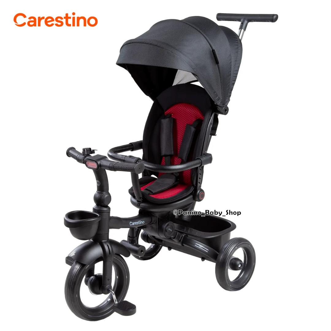 TRICICLO PLEGABLE Y GIRATORIO 360 PARA NIÑOS -SAFARI- GRIS - 1