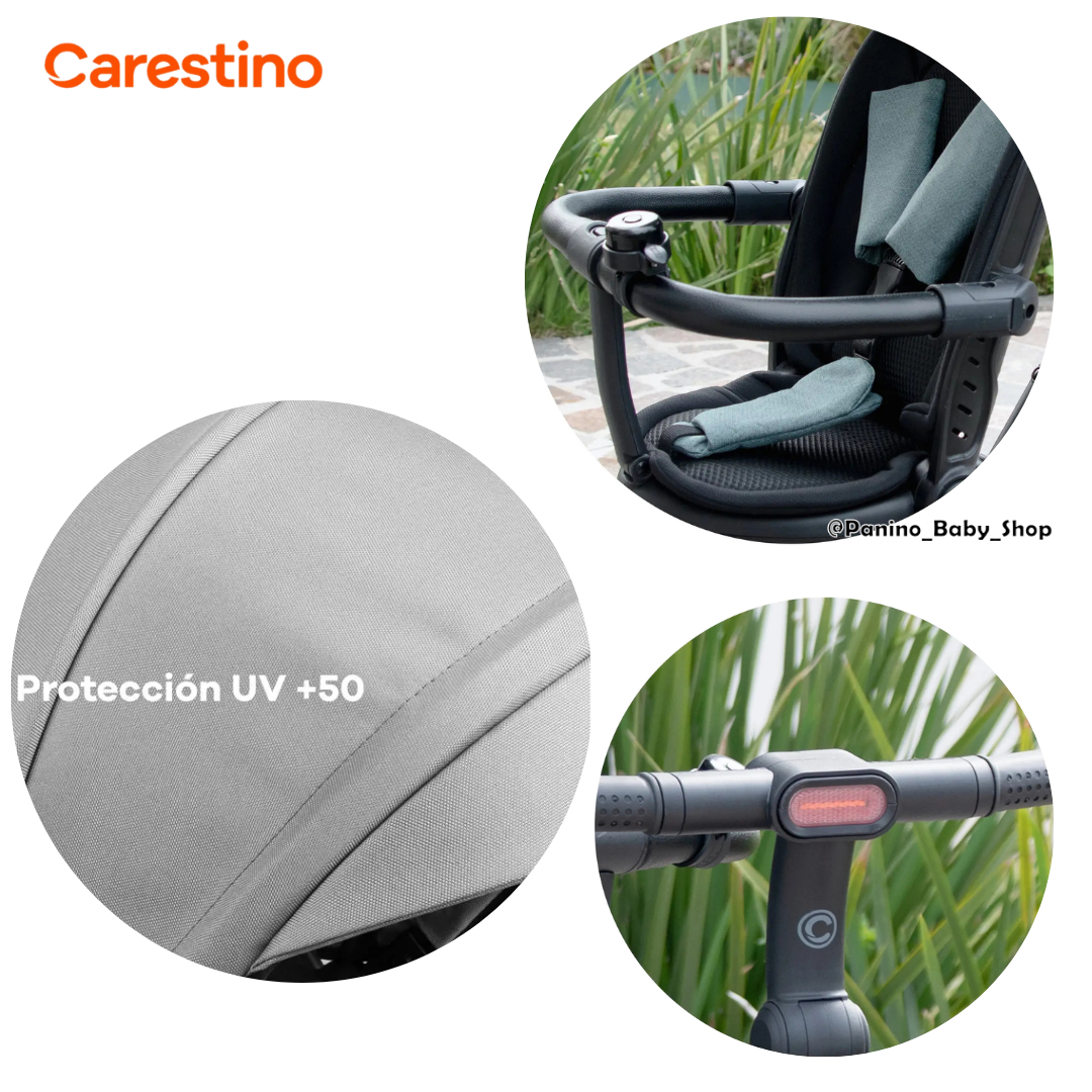 TRICICLO PLEGABLE Y GIRATORIO 360 PARA NIÑOS -SAFARI- GRIS - 6