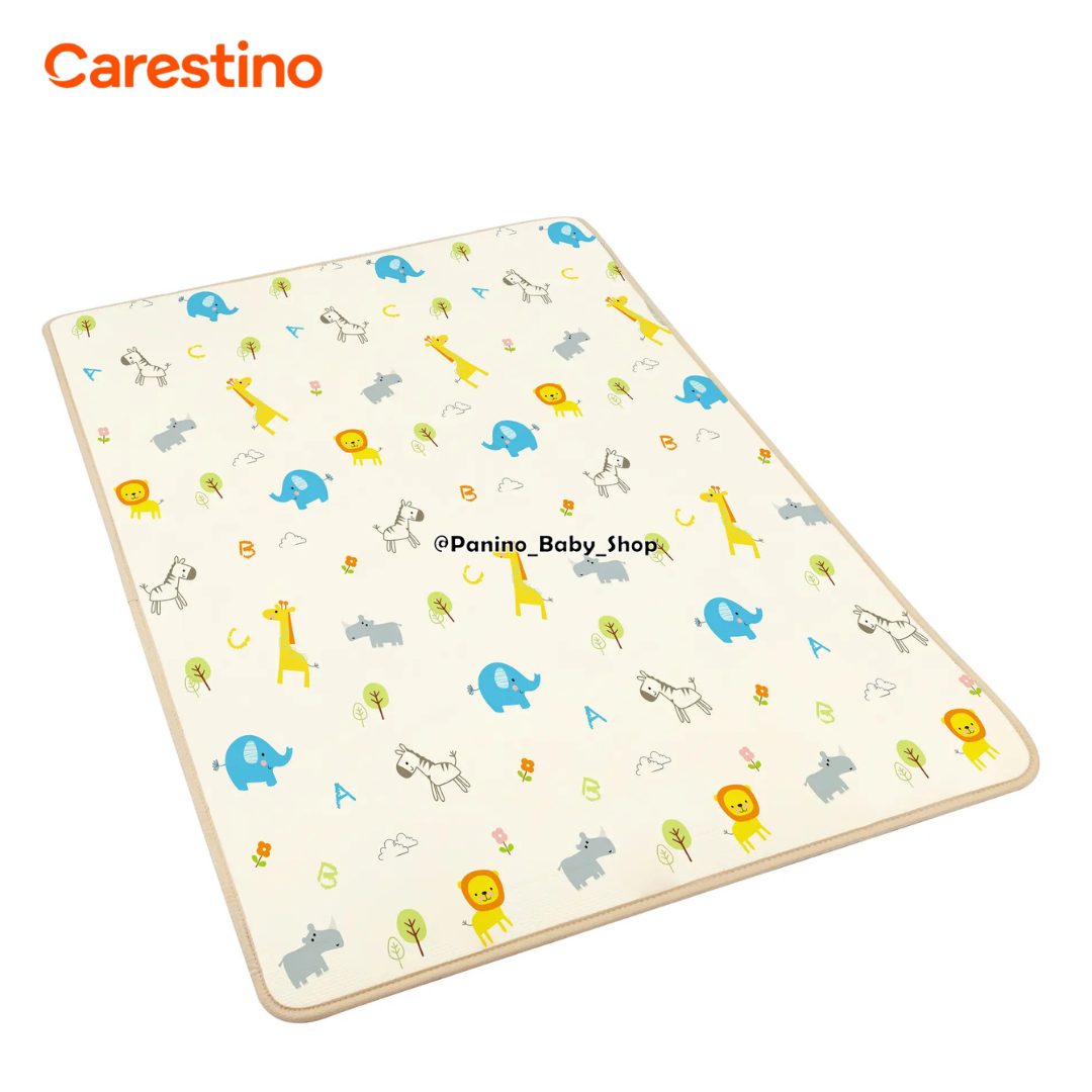ALFOMBRA ANTIGOLPES REVERSIBLE 120X180 PARA NIÑOS -JUNGLA- VERDE - 2