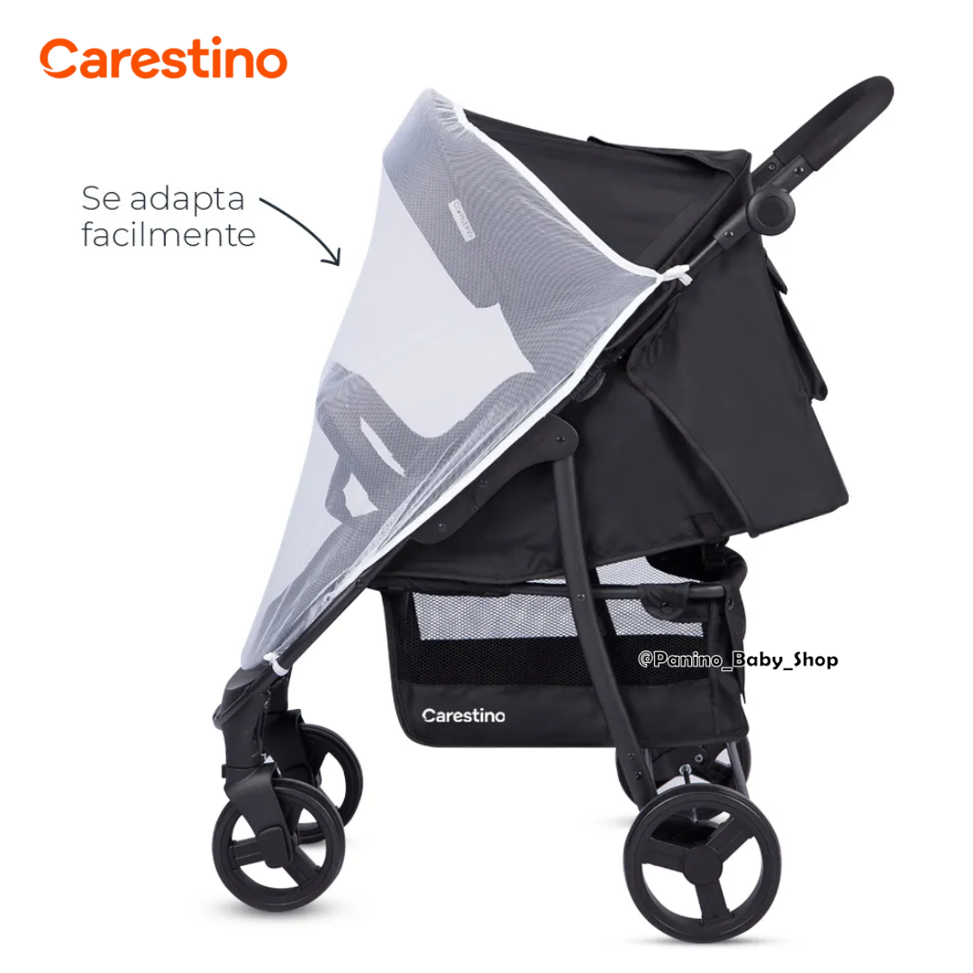 MOSQUITERO Y CUBRE LLUVIA PARA COCHE DE BEBÉ -COMBO- NEGRO - 4
