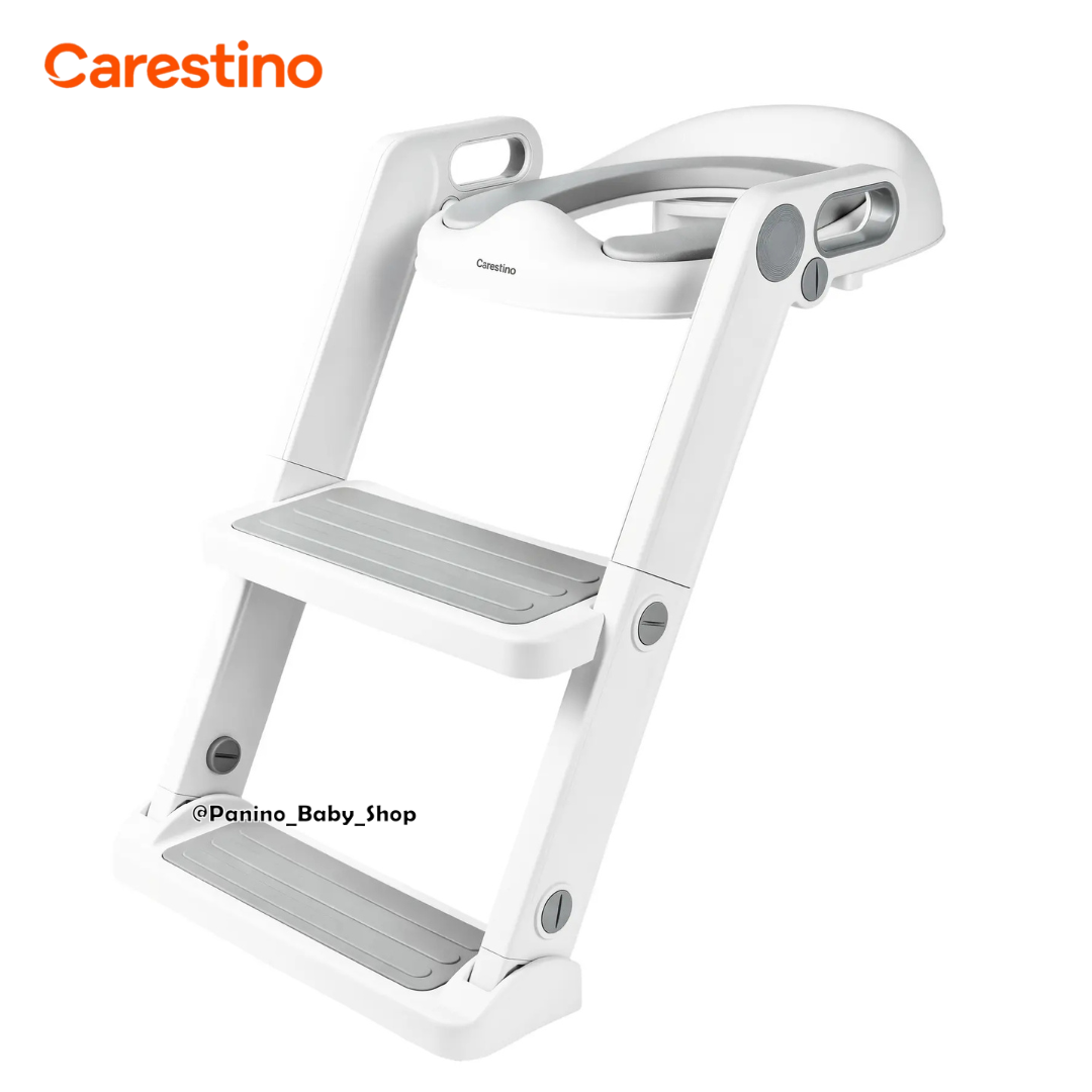 ASIENTO REDUCTOR DE INODORO CON ESCALERA -PEKIN V2- GRIS - 1