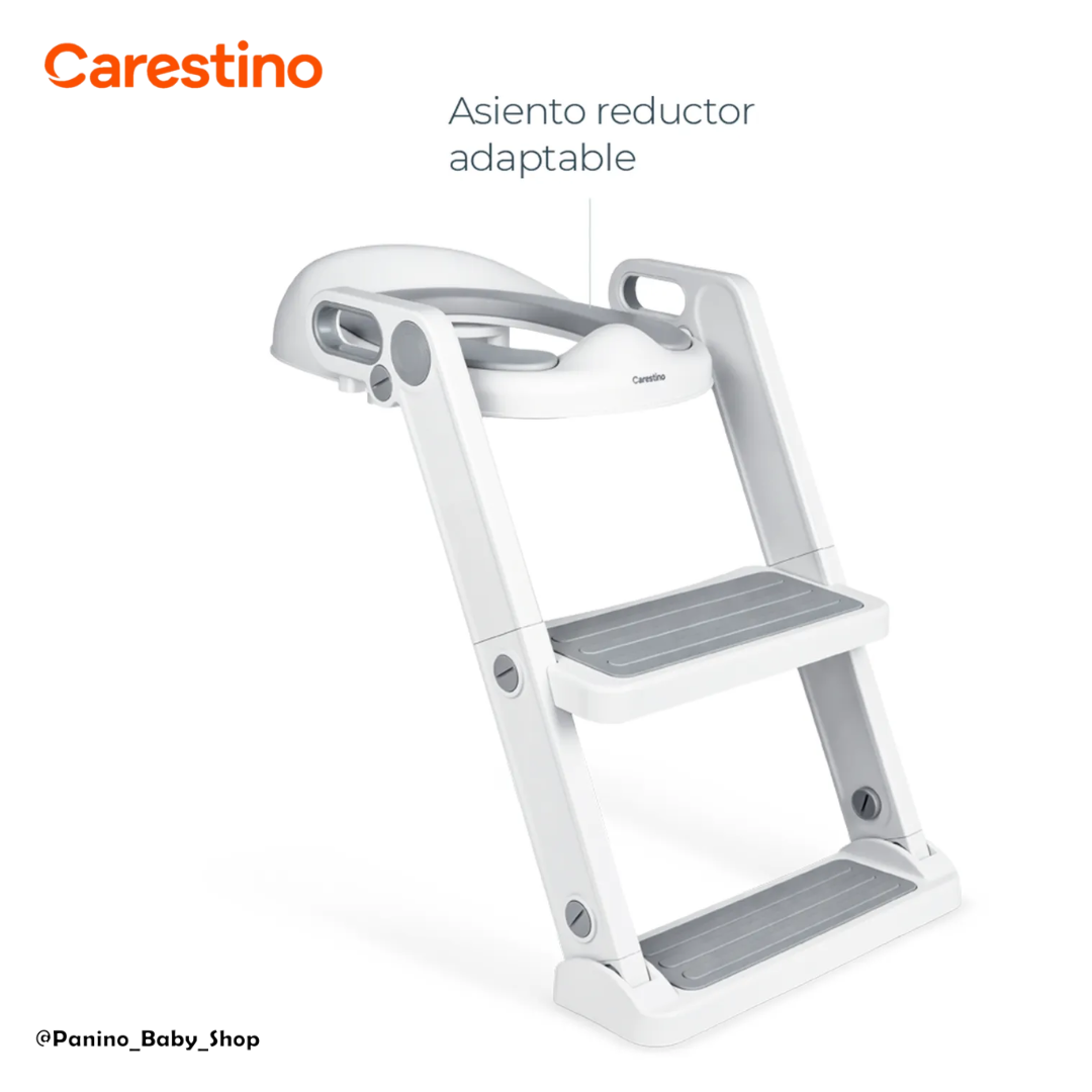 ASIENTO REDUCTOR DE INODORO CON ESCALERA -PEKIN V2- GRIS - 5