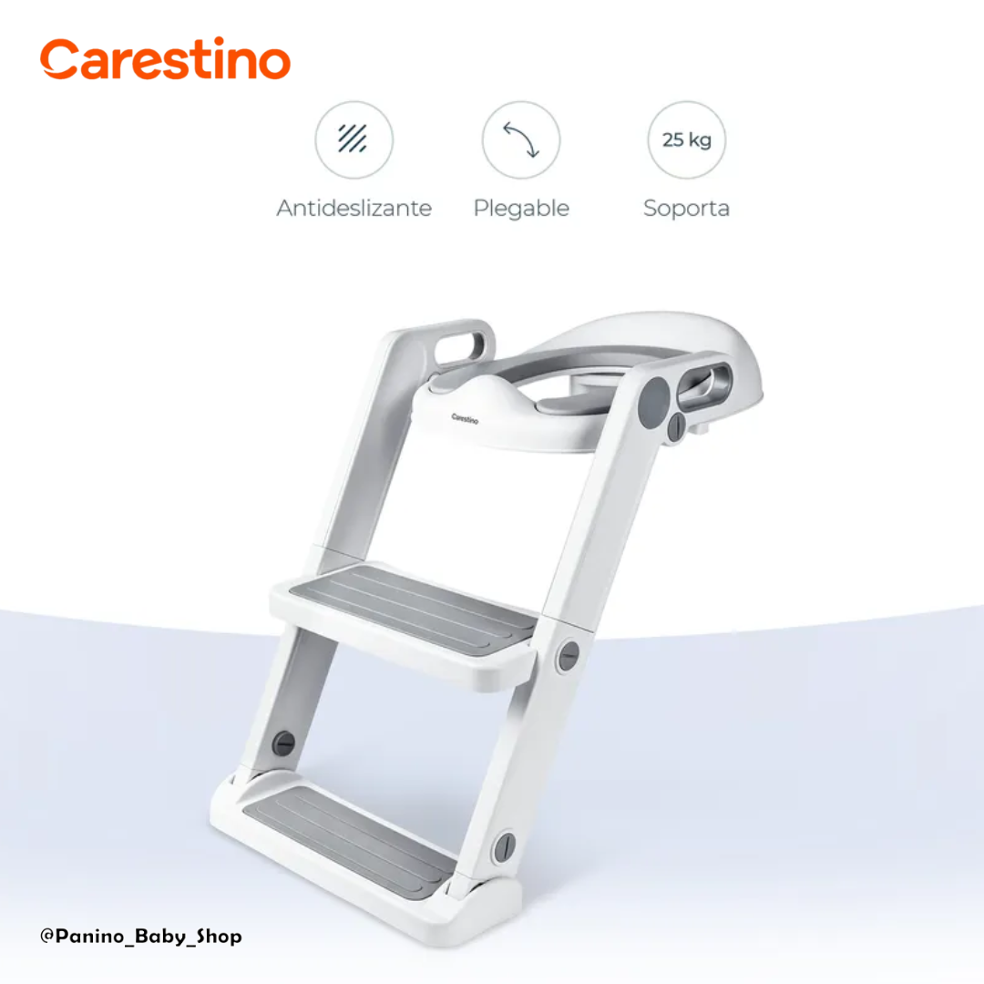 ASIENTO REDUCTOR DE INODORO CON ESCALERA -PEKIN V2- GRIS - 8