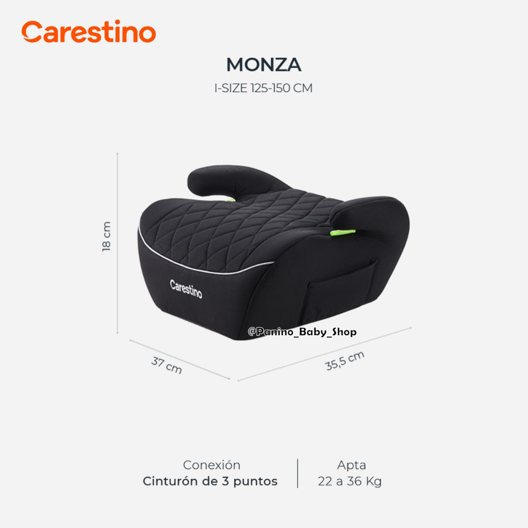 SILLA DE AUTO BOOSTER I-SIZE 125-150CM -MONZA V2- NEGRO - 8