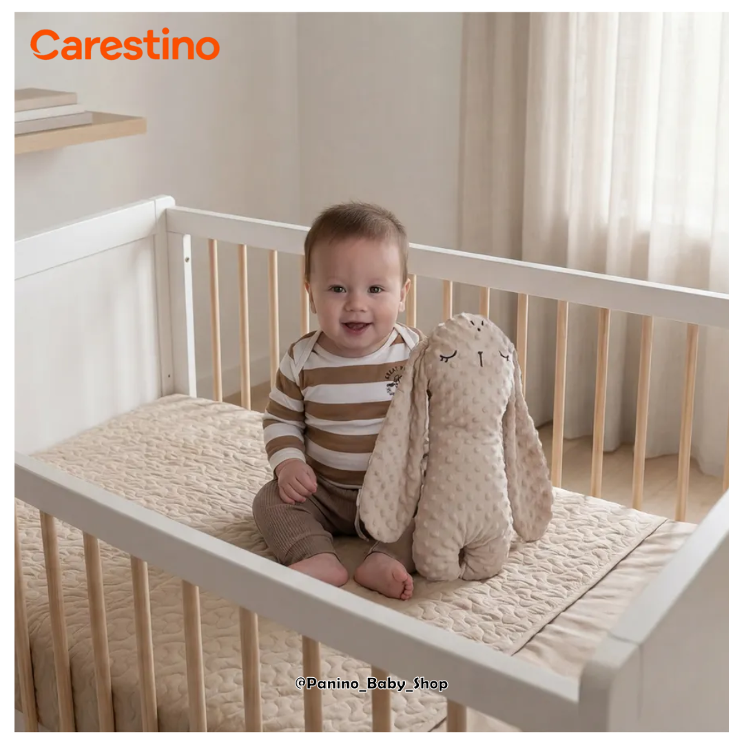 PELUCHE DE APEGO PARA BEBÉ CARESTINO -AMIGO- GRIS - 2