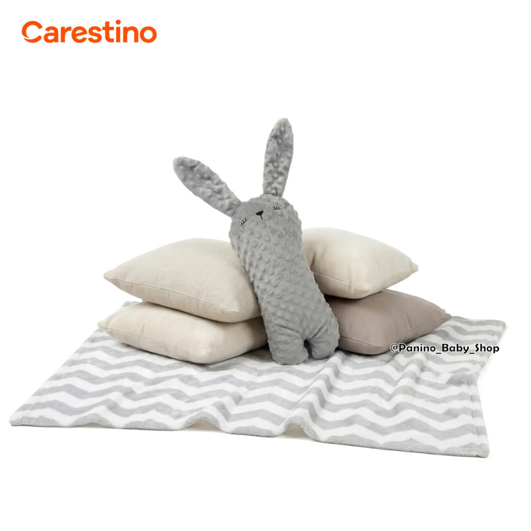 PELUCHE DE APEGO PARA BEBÉ CARESTINO -AMIGO- GRIS - 6