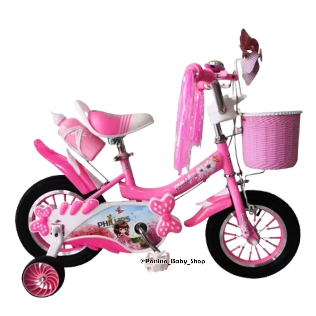 BICICLETA CAMPERA ARO 16 PARA NIÑAS -MINNIE- ROSA PASTEL - 3