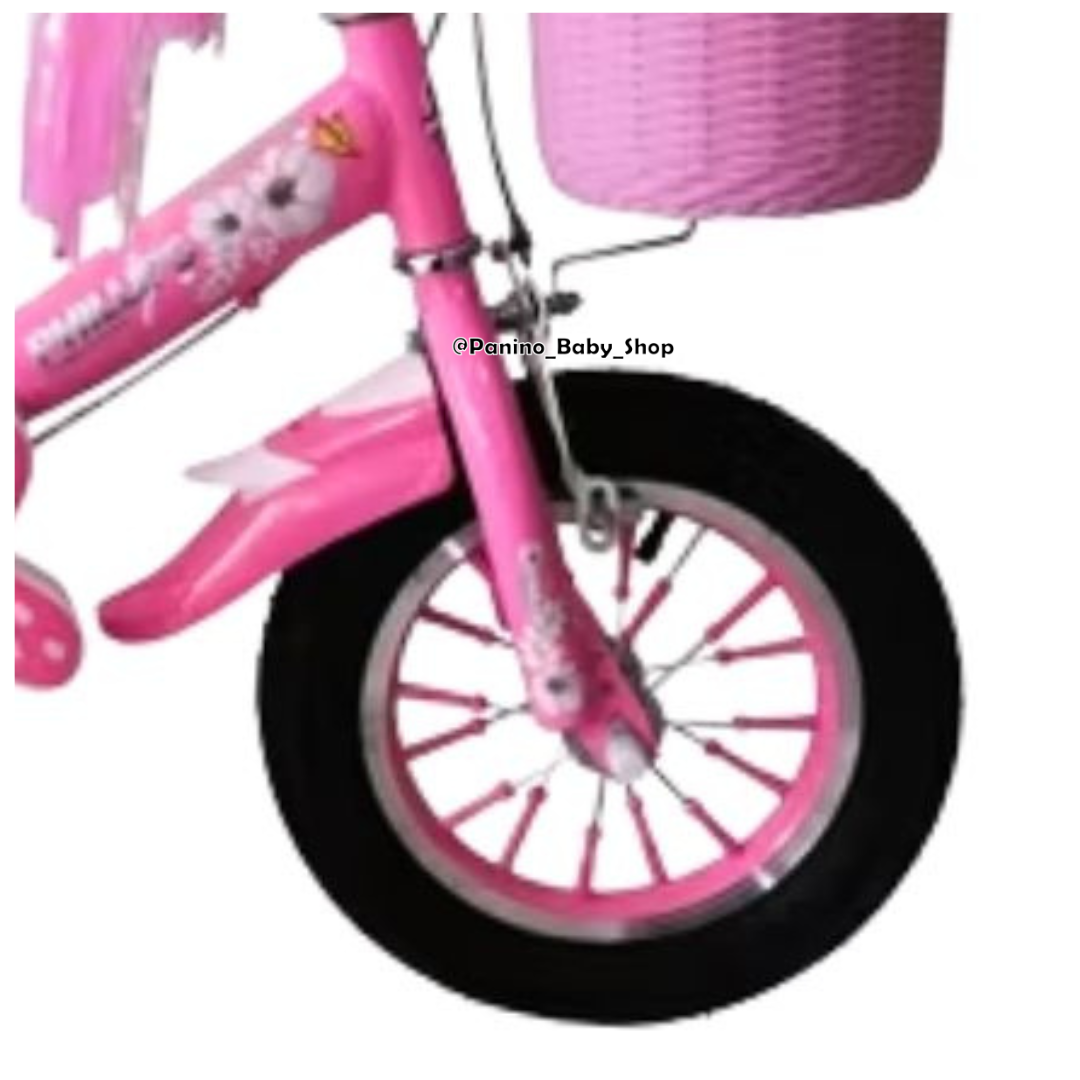 BICICLETA CAMPERA ARO 16 PARA NIÑAS -MINNIE- ROSA PASTEL - 5