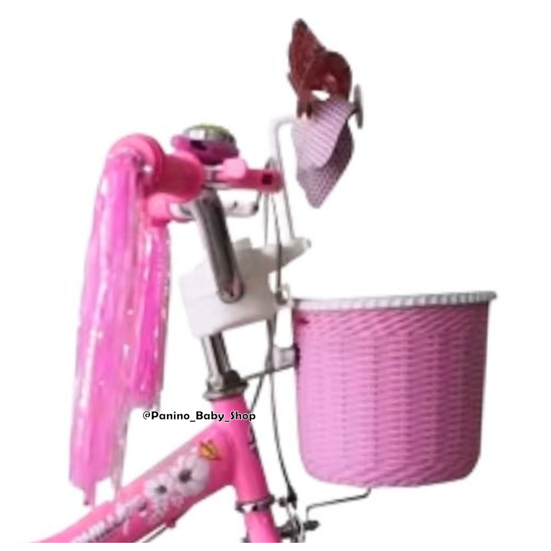 BICICLETA CAMPERA ARO 16 PARA NIÑAS -MINNIE- ROSA PASTEL - 6