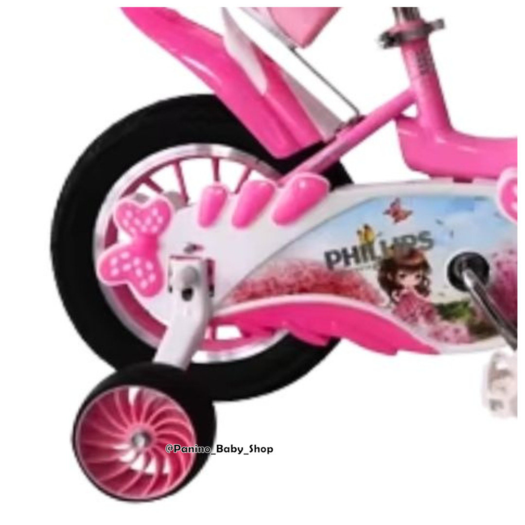 BICICLETA CAMPERA ARO 16 PARA NIÑAS -MINNIE- ROSA PASTEL - 7