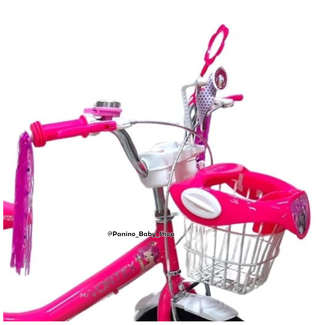 BICICLETA CAMPERA ARO 16 PARA NIÑAS -SIRENITA- FUCSIA - 4