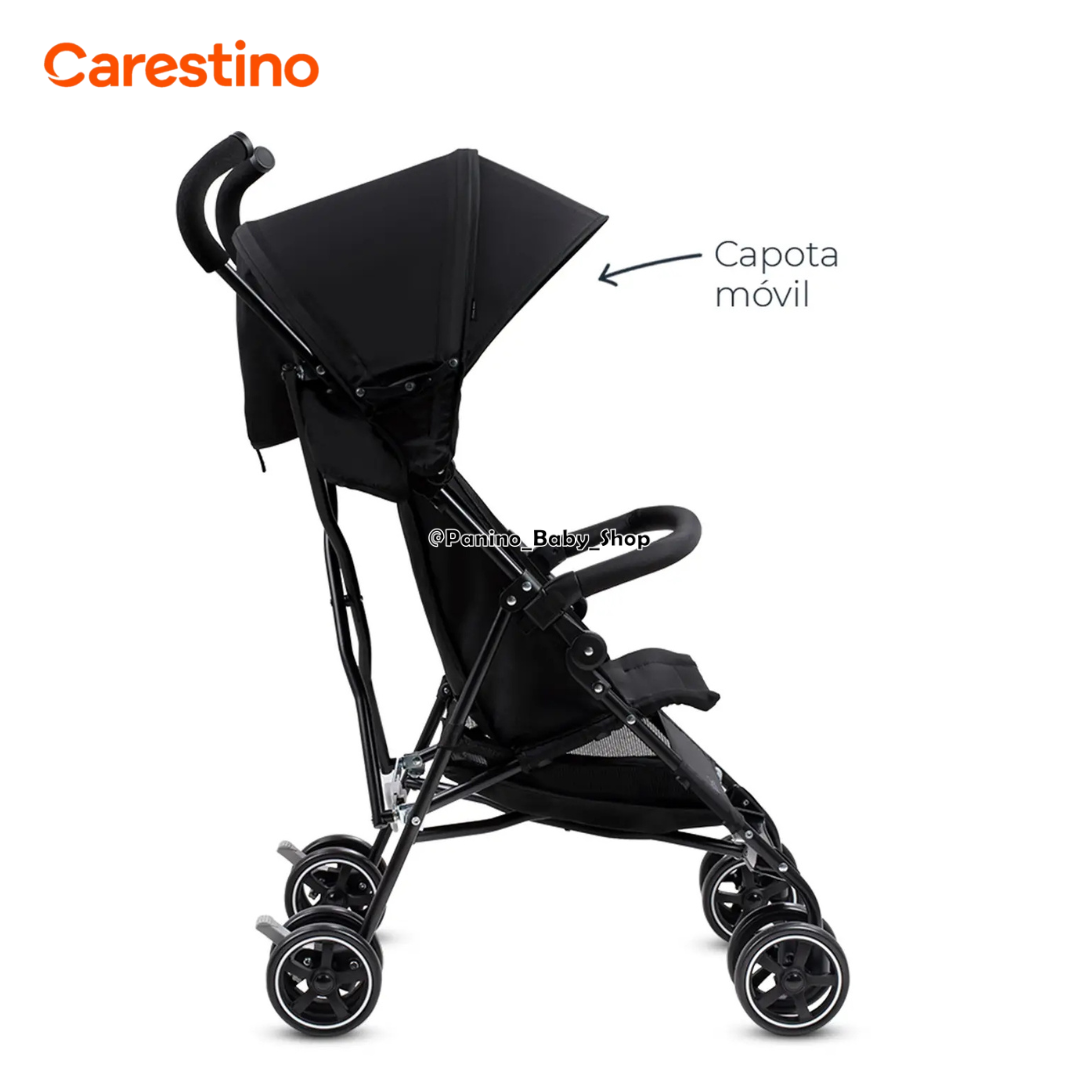 COCHE BASTÓN DE PASEO CARESTINO -FLY V2- GRIS LOBO - 3
