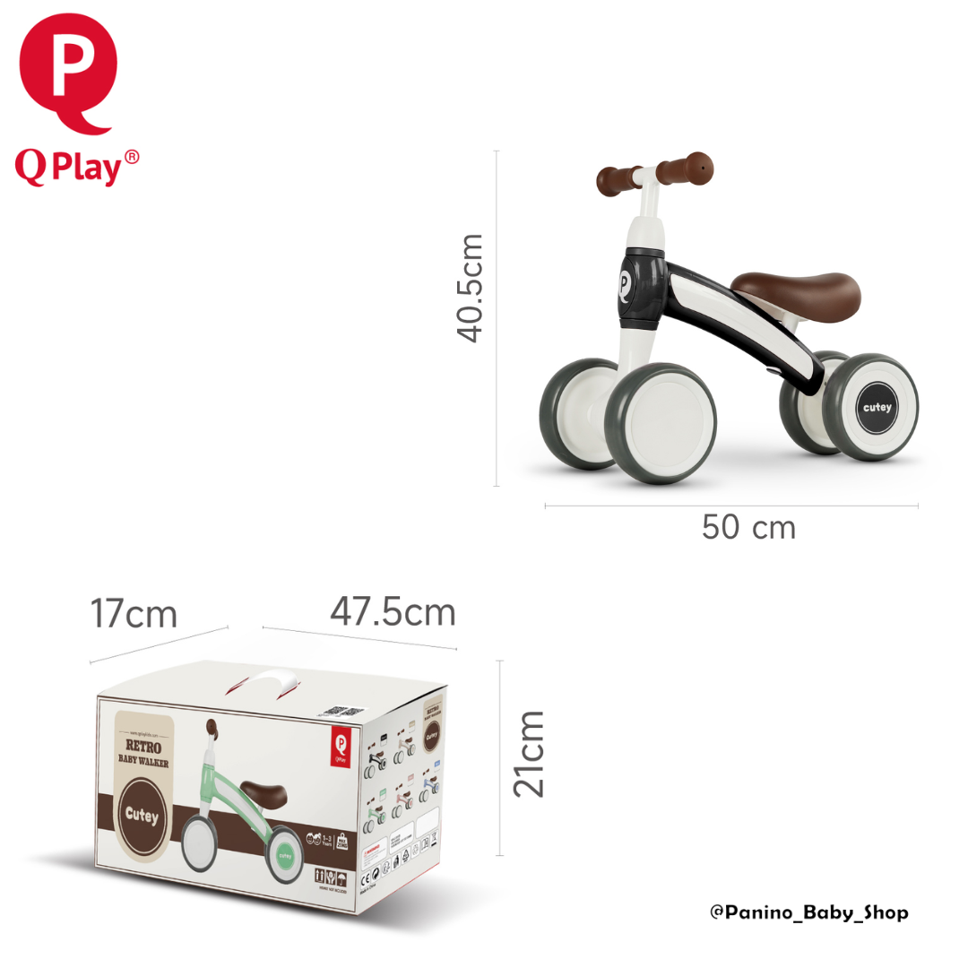 BICICLETA DE BALANCE Y APRENDIZAJE SIN PEDALES -CUTEY- BEIGE - 3