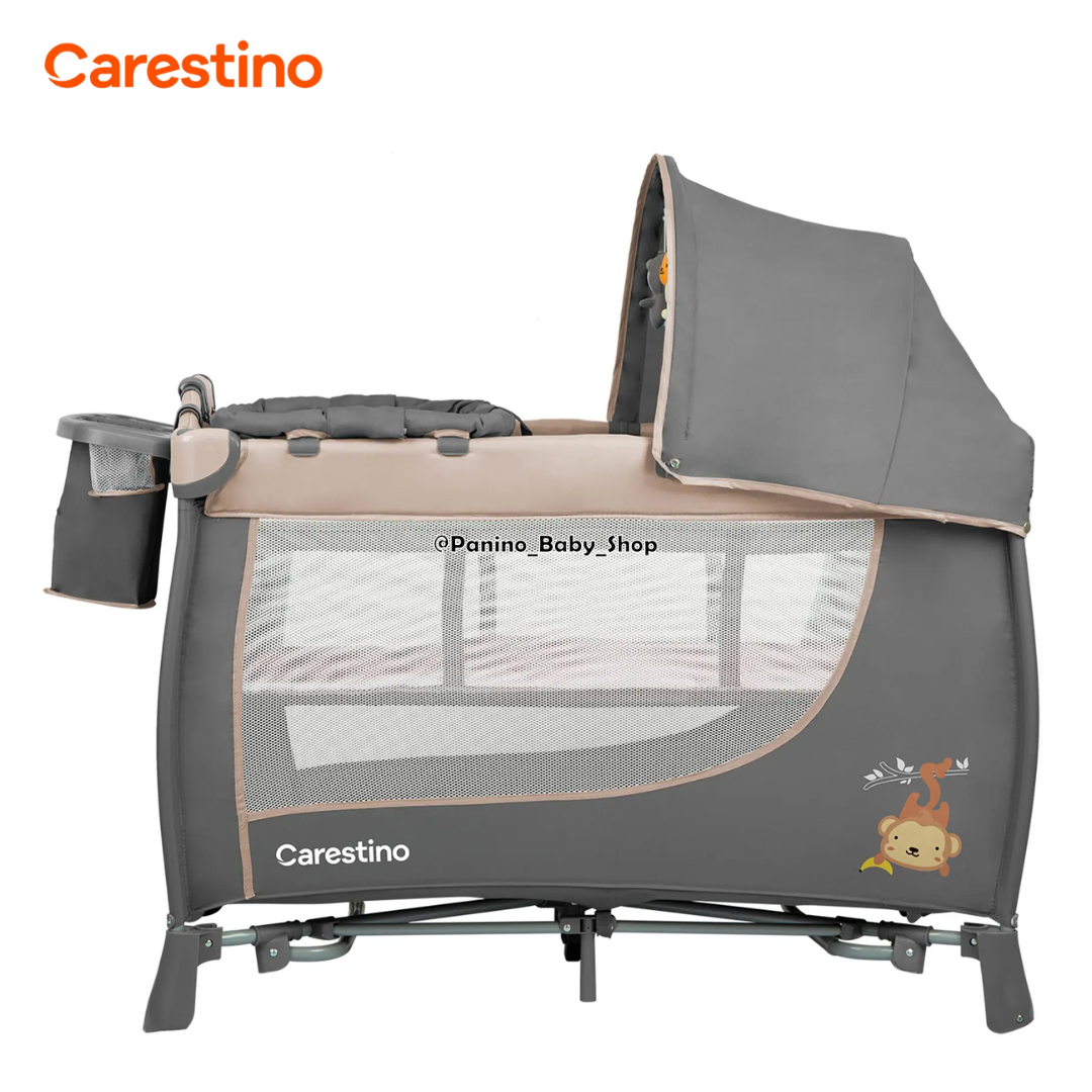 CUNA CORRAL CAMBIADOR PLEGABLE 2 NIVELES -MARSELLA- BEIGE - 3