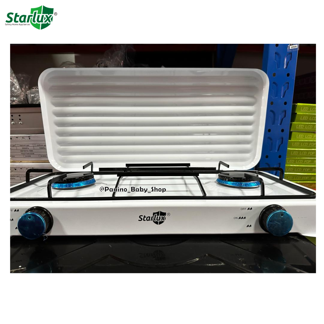 COCINA A GAS CON TAPA 2 HORNILLAS -NOVA- BLANCO - 7
