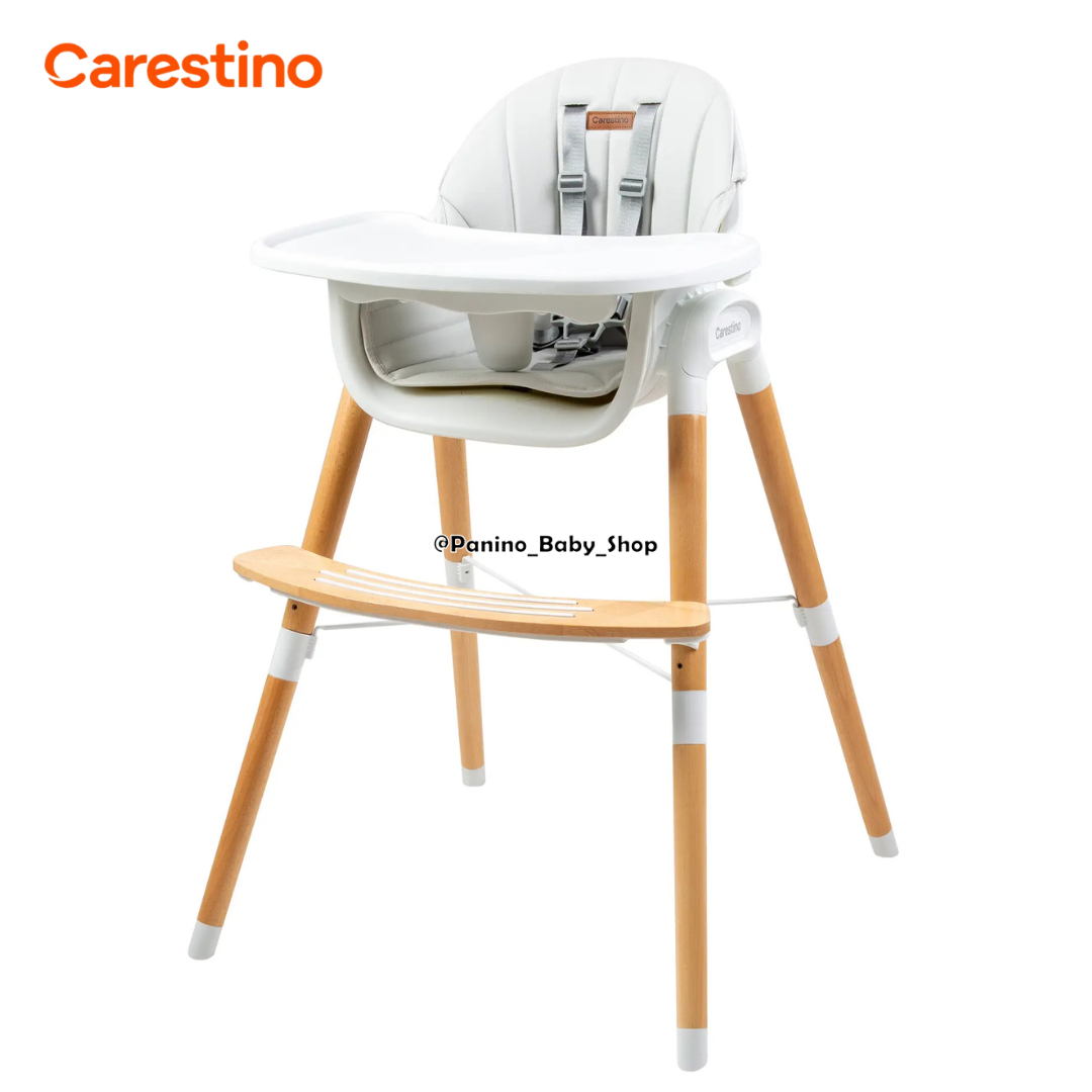 SILLA DE COMER 2EN1 CARESTINO -ESTOCOLMO- GRIS CLARO - 1