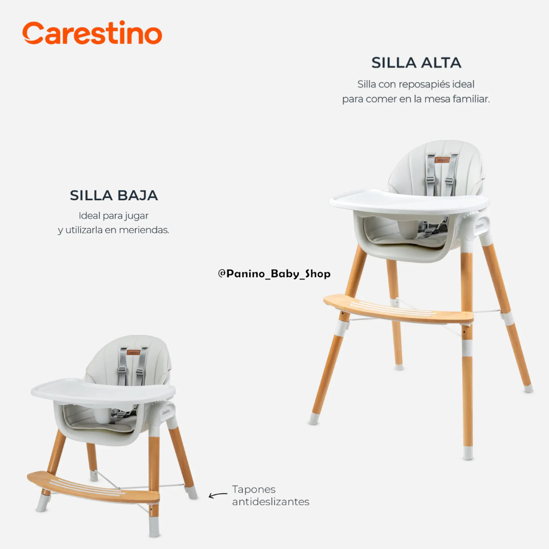 SILLA DE COMER 2EN1 CARESTINO -ESTOCOLMO- GRIS OSCURO - 8