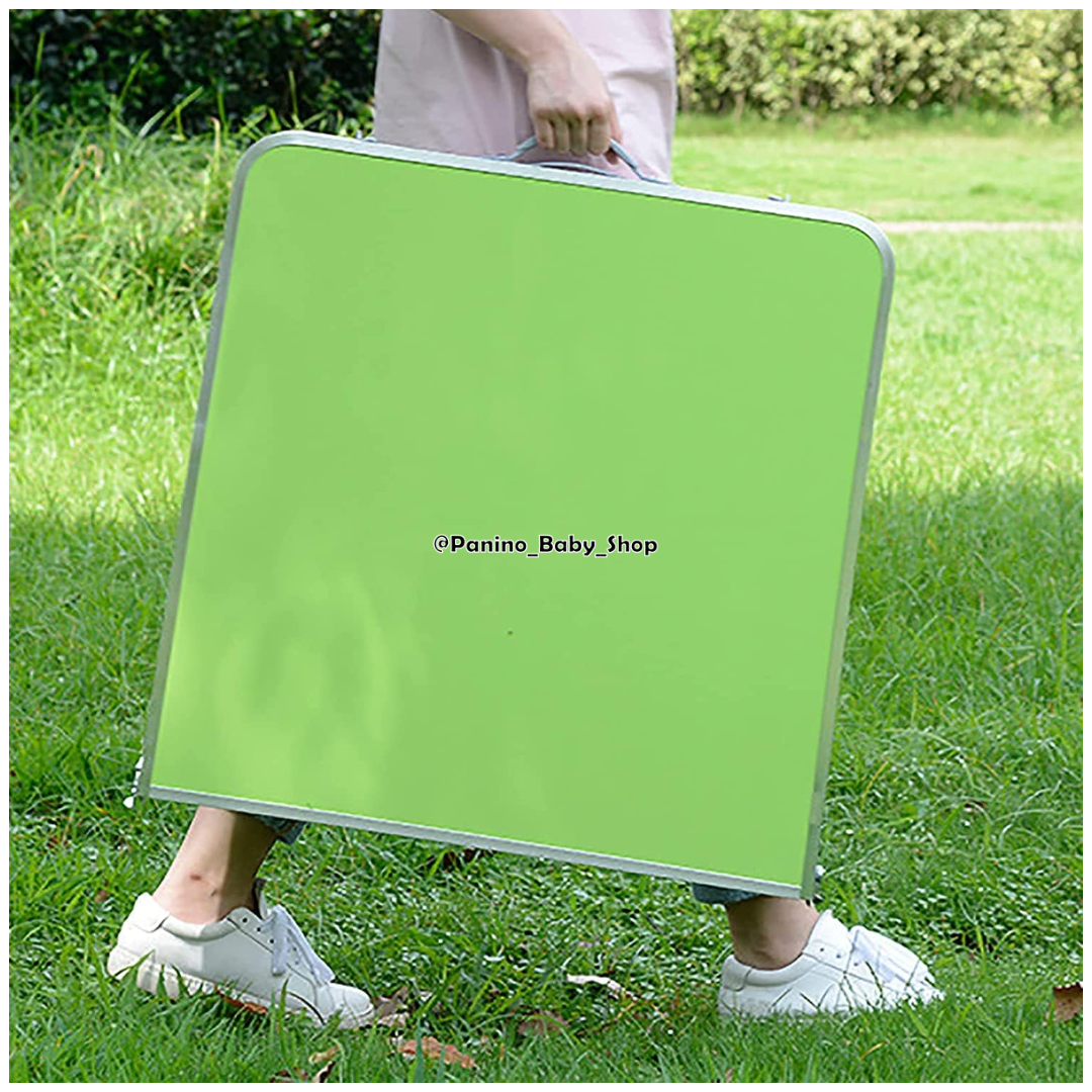 JUEGO DE MESA Y BANCOS PLEGABLES PARA ACAMPAR -FLEX- VERDE - 4