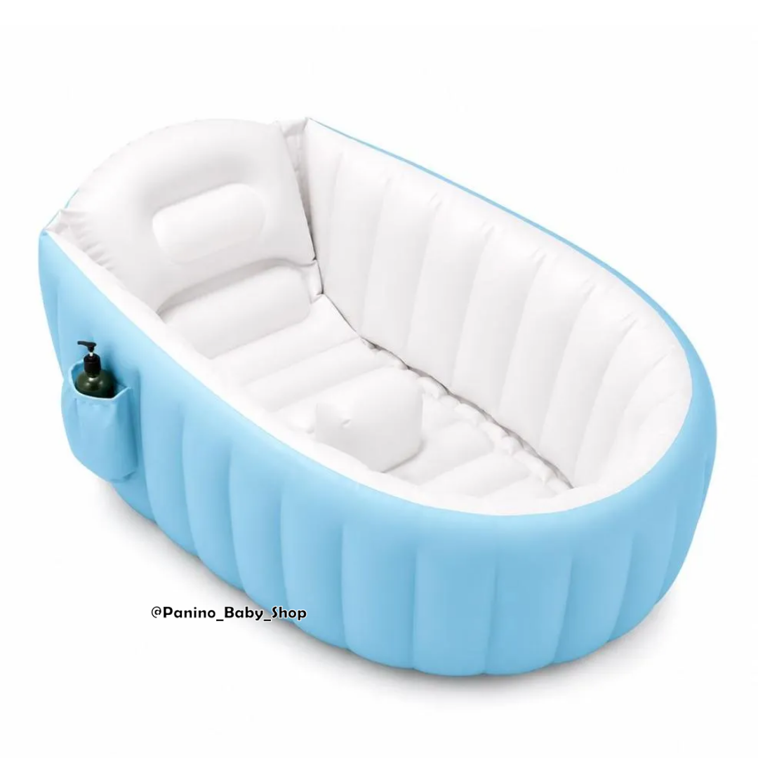 BAÑERA PISCINA INFLABLE PORTÁTIL PARA BEBÉ -SPA- CELESTE - 3
