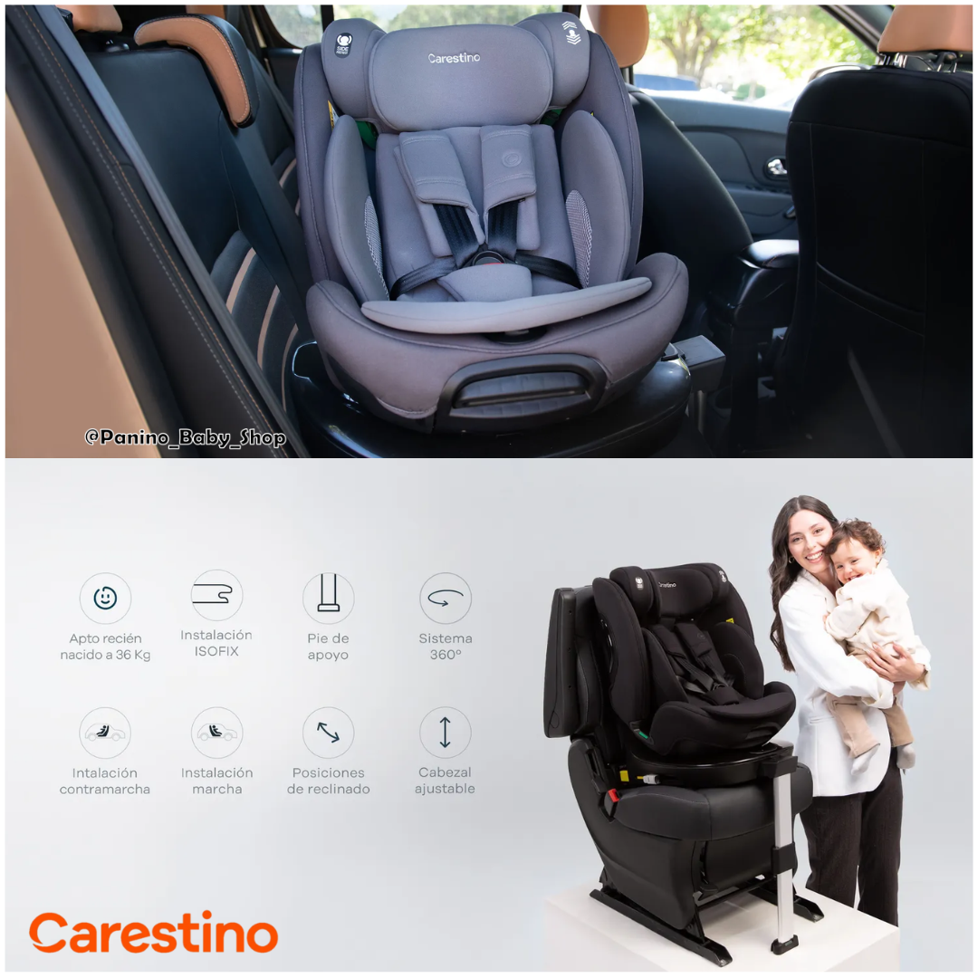 SILLA DE AUTO CON ISOFIX I-SIZE 40-150 CM -MONACO- GRIS LOBO - 2