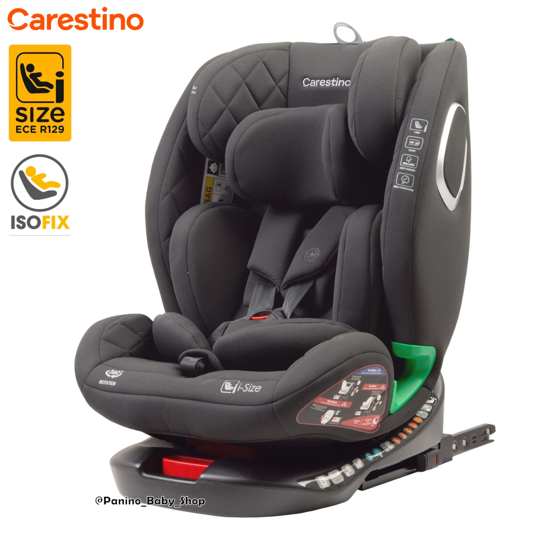 SILLA DE AUTO CON ISOFIX I-SIZE 40-150CM -HAMBURGO- NEGRO - 1